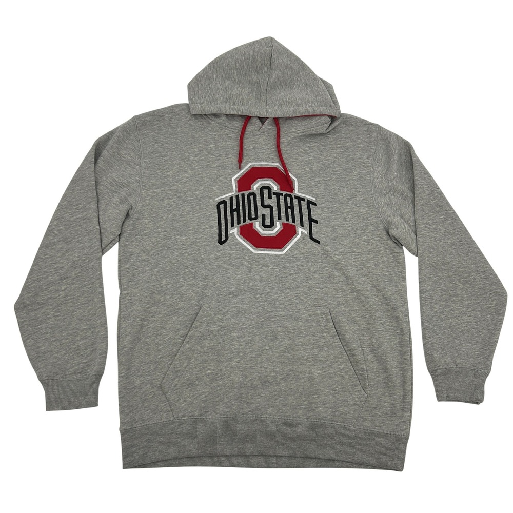 Ohio State Buckeyes Stadium Athletic Hoodie Men XL Gray Embroidered Pullover NEW
